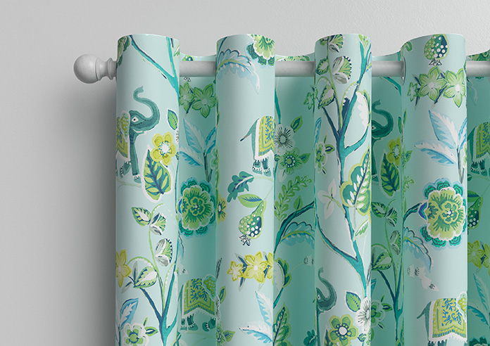 Gujarat, Cyan - Made to Measure Curtain - Image 11